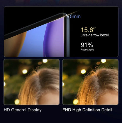 15.6" Windows 11 laptops Computer Intel CORE i3 5005 16GB RAM 1/2TB SSD Notebook Gamer Computer PC Fingerprint unlocking Laptops