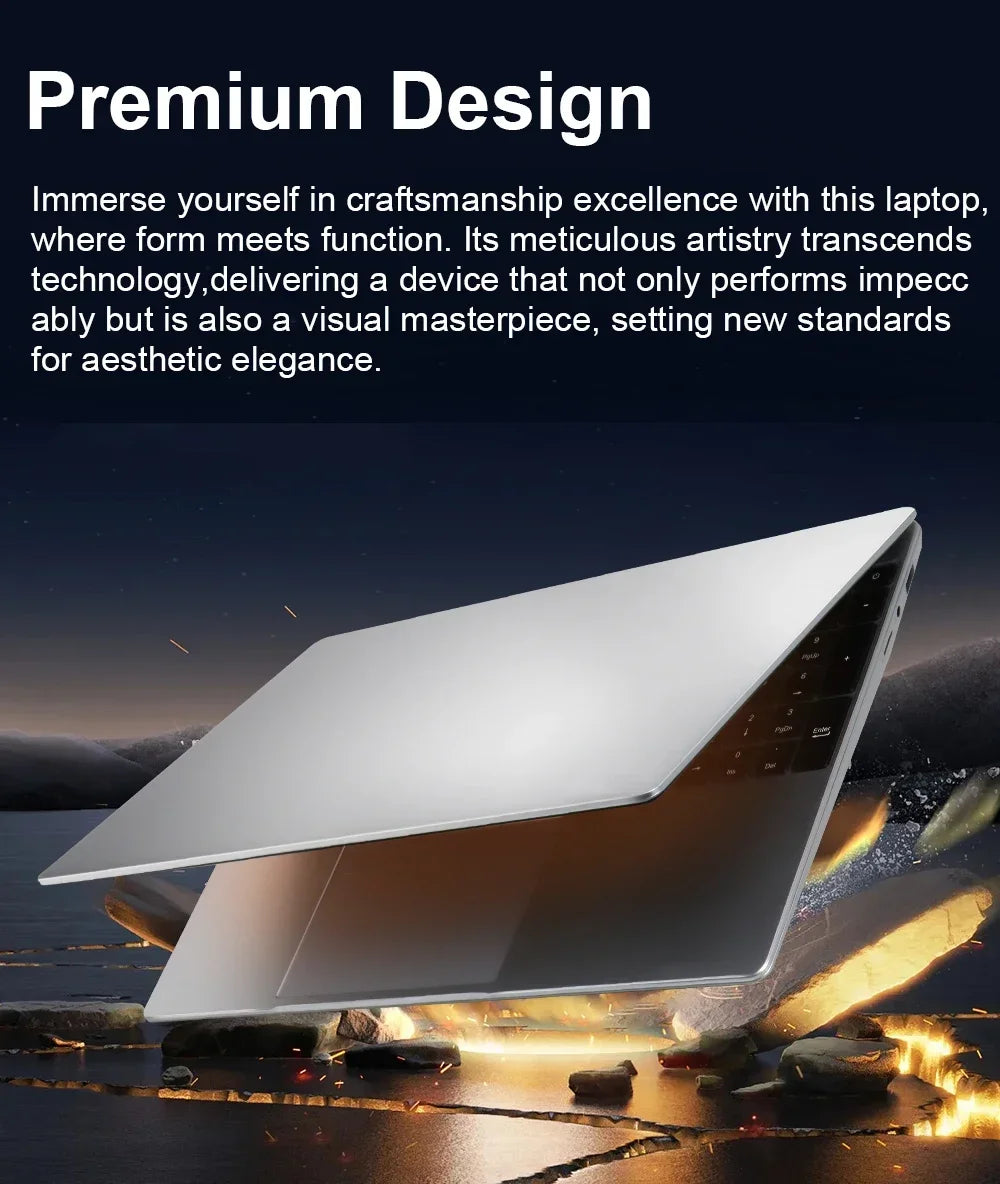 15.6" Windows 11 laptops Computer Intel CORE i3 5005 16GB RAM 1/2TB SSD Notebook Gamer Computer PC Fingerprint unlocking Laptops