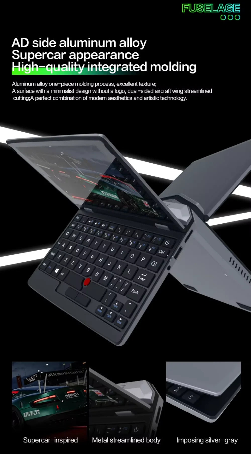 2025 Portable Mini Notebook Laptop Micro Computer 7 Inch Touch Screen Intel N95 8G 16G+512GB IPS Netbook Win 11 Pro PC 2.0MP CAM