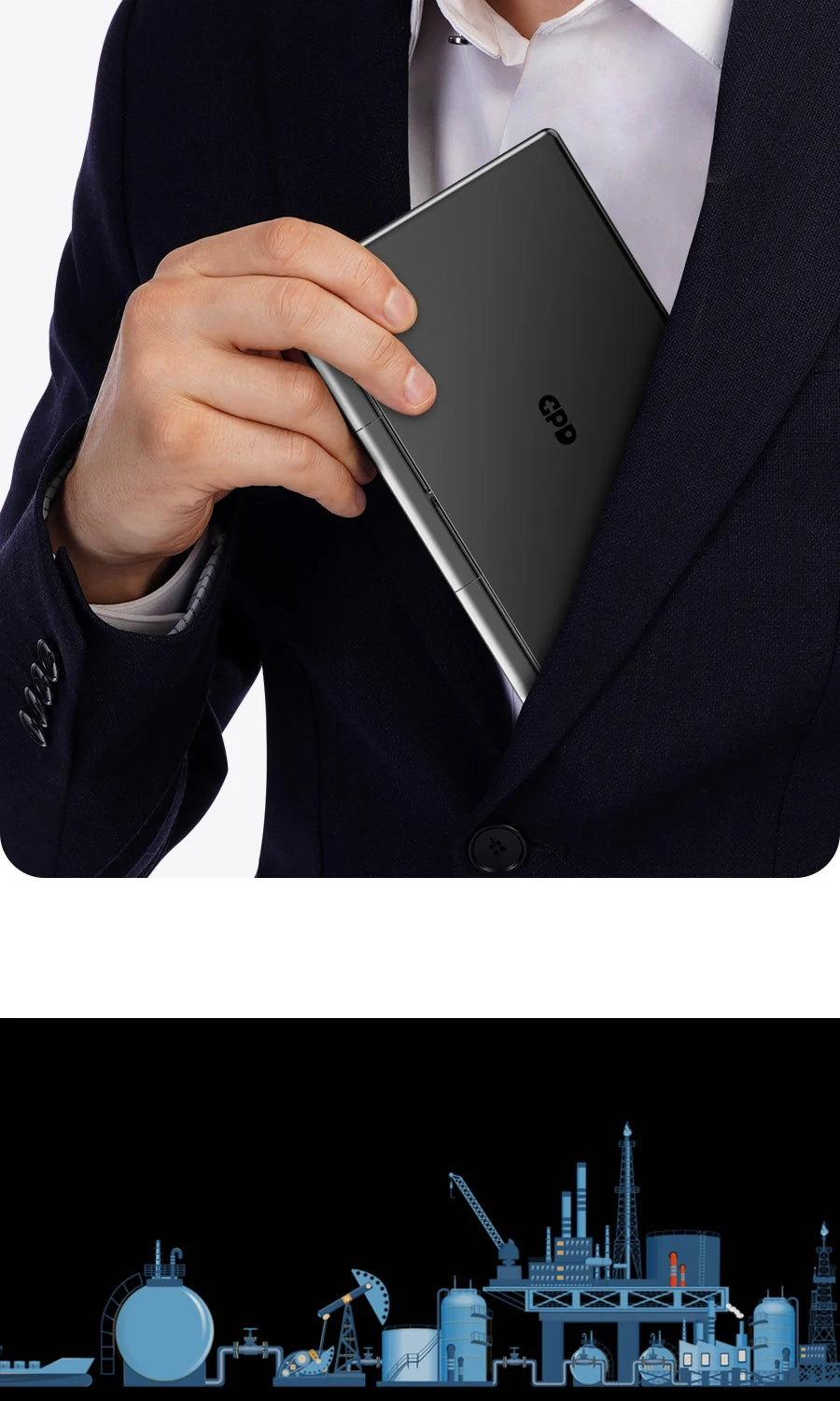 2025 New GPD MicroPC 2 7Inches Mini Industry Laptop Intel® Core™ i3-N300 16GB/512GB Windows 11 Portable Computer Notebook