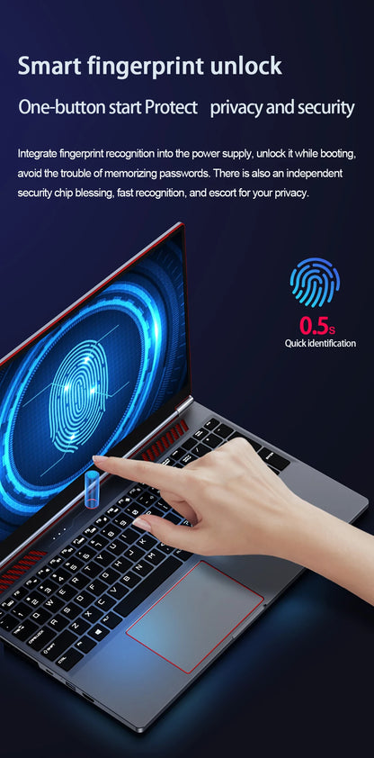 2025 New Gaming Laptop Computer Intel Core i9-10885H i7 8750H GTX1650 4G 16.1 Inch IPS Screen RAM Max 64GB 2*DDR4 2*M.2 NVMe