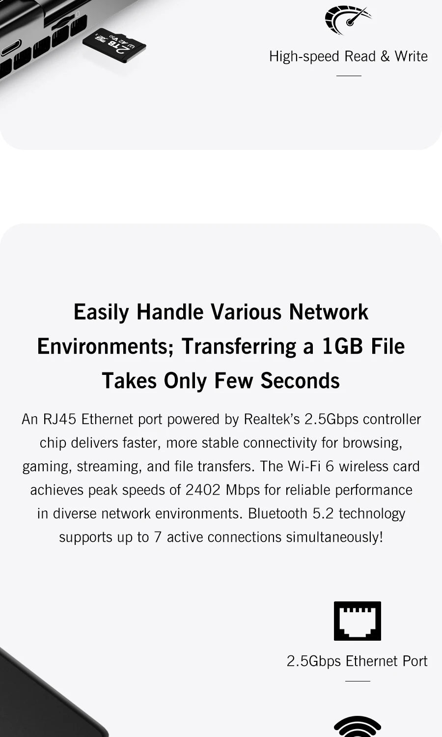 2025 New GPD MicroPC 2 7Inches Mini Industry Laptop Intel® Core™ i3-N300 16GB/512GB Windows 11 Portable Computer Notebook