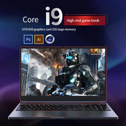2025 New Gaming Laptop Computer Intel Core i9-10885H i7 8750H GTX1650 4G 16.1 Inch IPS Screen RAM Max 64GB 2*DDR4 2*M.2 NVMe