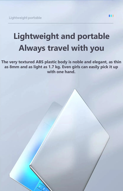 2025 Laptop 15.6 Inch IPS Screen 16GB RAM Intel Celeron 11th N5095 Netbook Windows 10 11 Pro Office Notebook Pc Portable