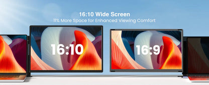 16 Inch Portable IPS LCD Panel Laptop Screen Extender Triple USB Connection Extension for PC Portable Monitor
