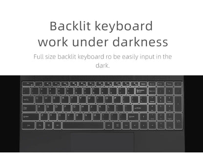 2025 Laptop 15.6 Inch IPS Screen 16GB RAM Intel Celeron 11th N5095 Netbook Windows 10 11 Pro Office Notebook Pc Portable