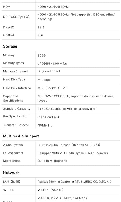 2025 New GPD MicroPC 2 7Inches Mini Industry Laptop Intel® Core™ i3-N300 16GB/512GB Windows 11 Portable Computer Notebook