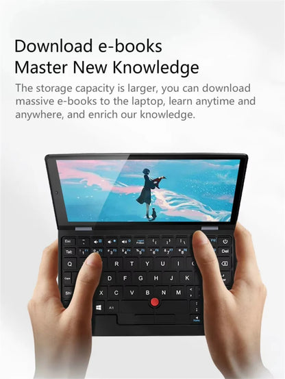 2025 Portable Mini Notebook Laptop Micro Computer 7 Inch Touch Screen Intel N95 8G 16G+512GB IPS Netbook Win 11 Pro PC 2.0MP CAM