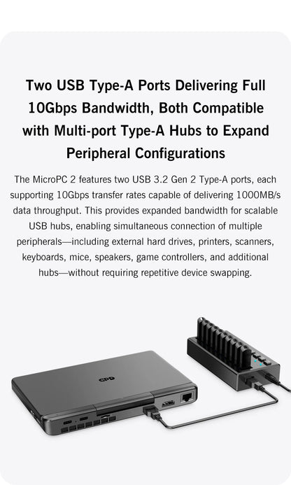 2025 New GPD MicroPC 2 7Inches Mini Industry Laptop Intel® Core™ i3-N300 16GB/512GB Windows 11 Portable Computer Notebook